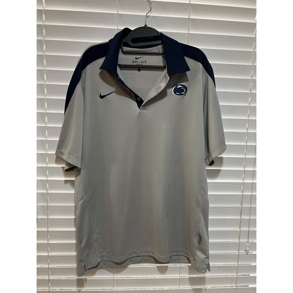 Nike DriFit Penn State Nittany Lions Polo‎ Shirt - Size L - Picture 1 of 3